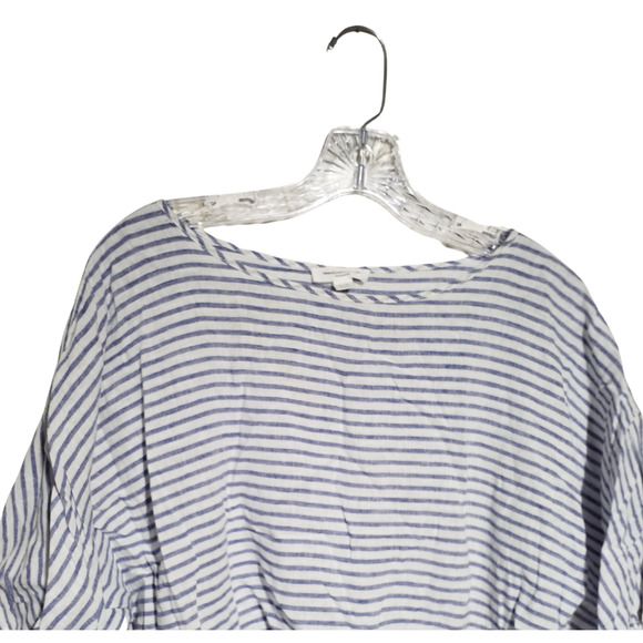 Beach Lunch Lounge “Lucy” Linen Blend Side-Tie Woven Top - Picture 2 of 6